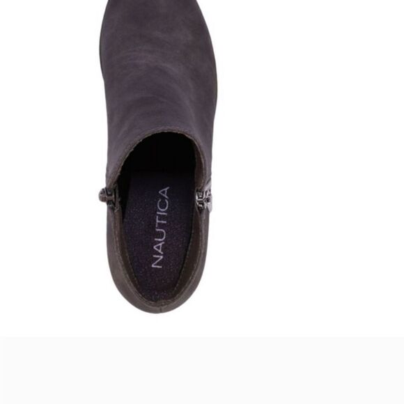 Nautica Alara black ankle bootie with side zip and 1" heel size 10 NWT - Picture 3 of 8